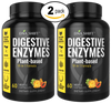 Digestive Enzymes - 120 Veggie Caps (2x 60 Veggie Caps Bottles Individually Boxed)