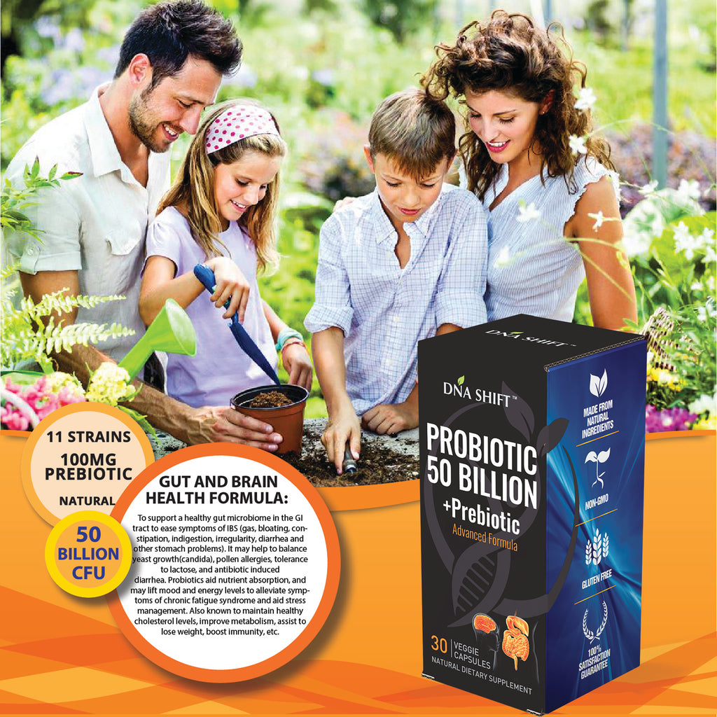 Probiotics© 50 Billion CFU Advanced Formula 100% Natural Supplement - 30 Veg Caps