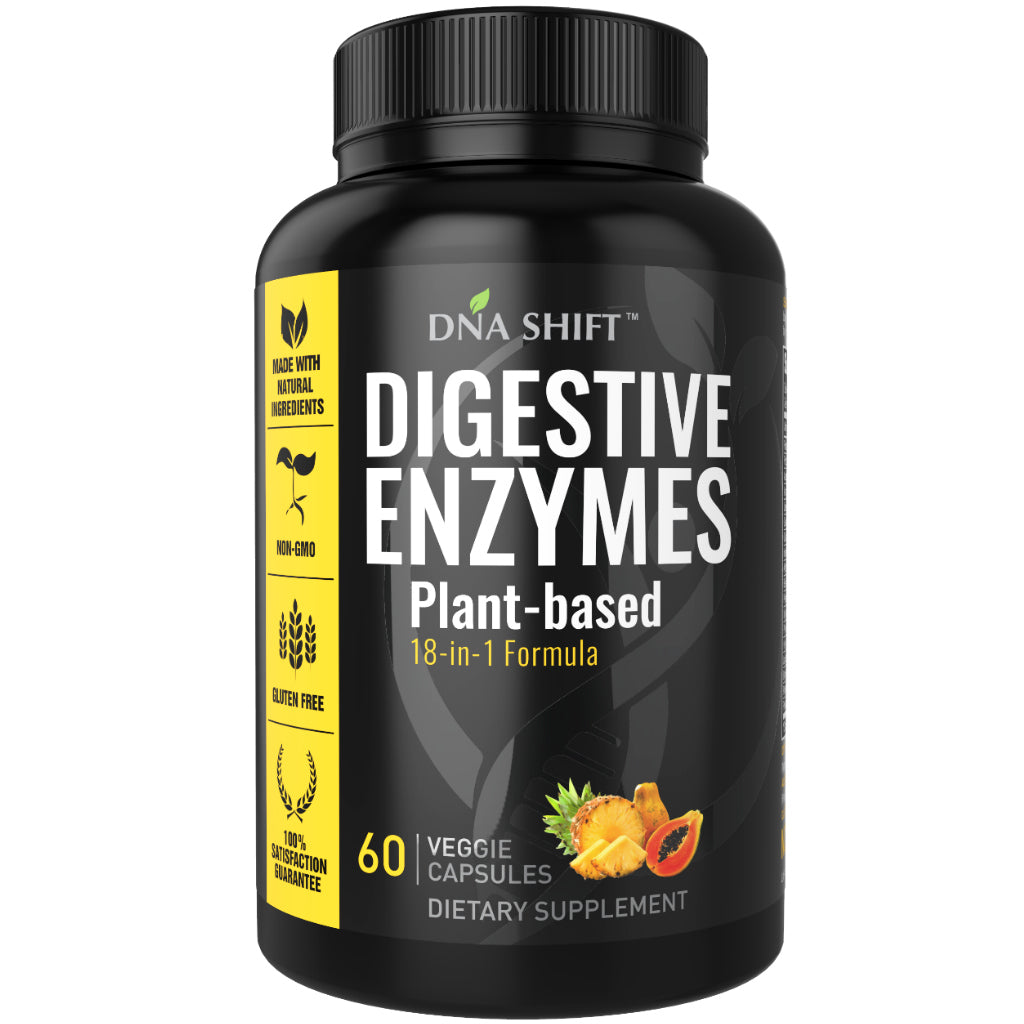 Digestive Enzymes 18-IN-1 Formula - 60 Veg Caps - DNA-Shift